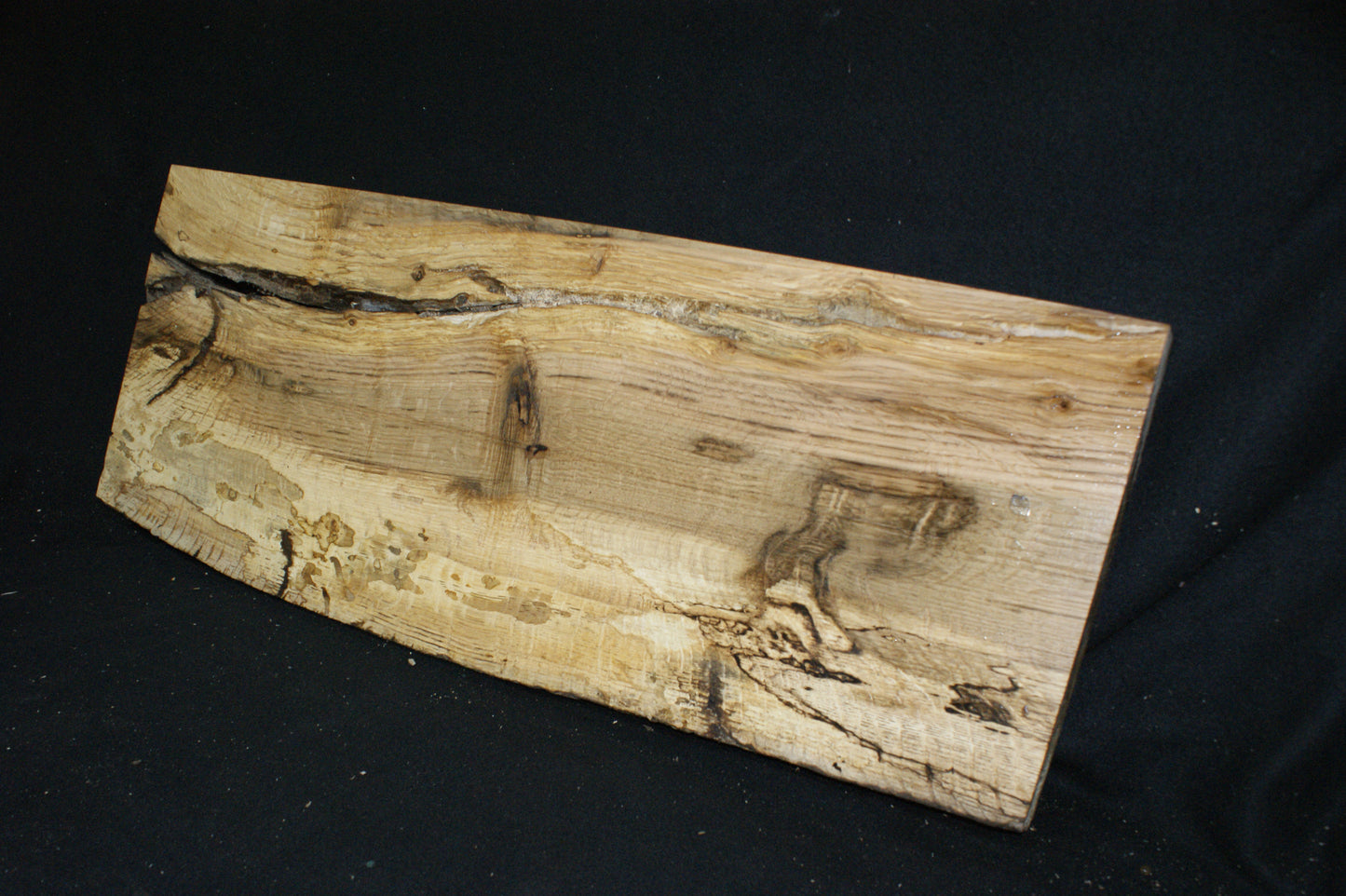 (90) SPALTED TURKEY OAK, 920 L x 355 W x 45 D mm RUSTIC HARDWOOD, CRAFTS, SHELVING