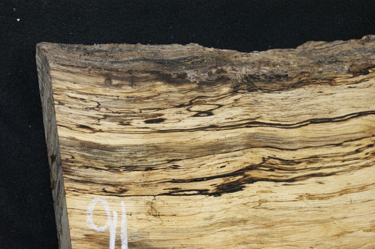 (91) SPALTED TURKEY OAK, 720  L x 280 W x 45 D mm RUSTIC HARDWOOD, CRAFTS, SHELVING