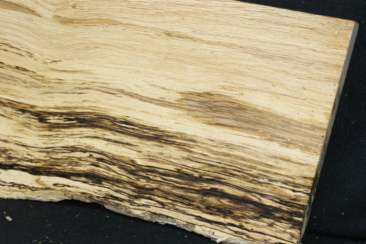 (91) SPALTED TURKEY OAK, 720  L x 280 W x 45 D mm RUSTIC HARDWOOD, CRAFTS, SHELVING