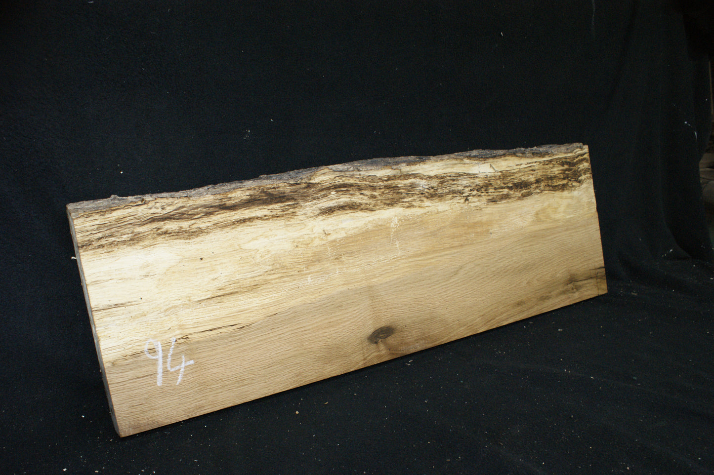 (94) SPALTED TURKEY OAK, 966 L x 320 W x 45 D mm RUSTIC HARDWOOD, CRAFTS, SHELVING