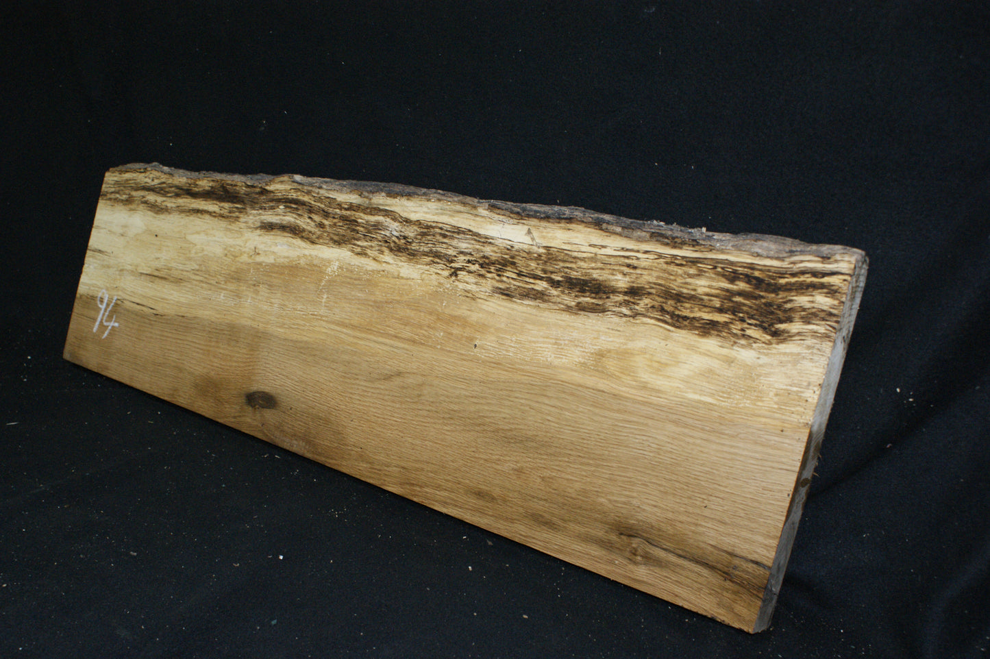 (94) SPALTED TURKEY OAK, 966 L x 320 W x 45 D mm RUSTIC HARDWOOD, CRAFTS, SHELVING