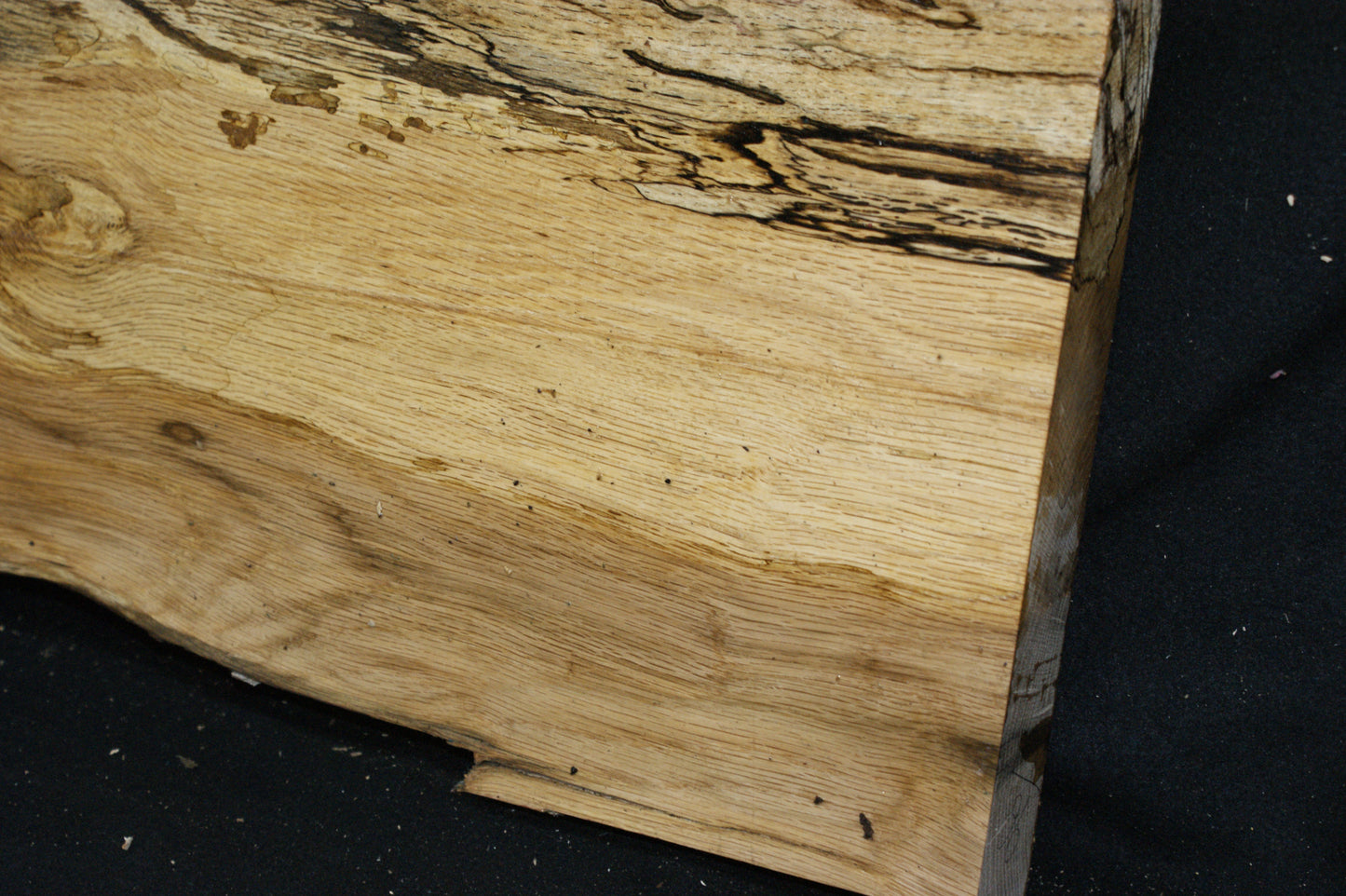 (96) SPALTED TURKEY OAK, 870 L x 290 W x 45 D mm RUSTIC HARDWOOD, CRAFTS, SHELVING