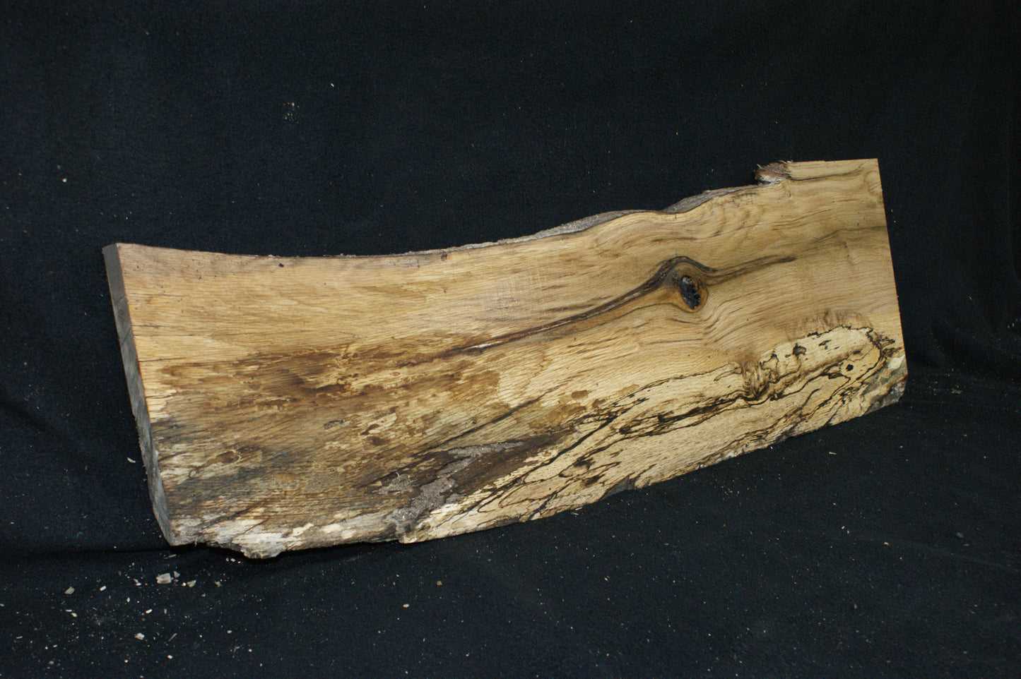 (96) SPALTED TURKEY OAK, 870 L x 290 W x 45 D mm RUSTIC HARDWOOD, CRAFTS, SHELVING