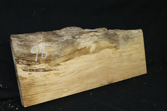 (98) SPALTED TURKEY OAK, 686 L x 265 W x 45 D mm RUSTIC HARDWOOD, CRAFTS, SHELVING