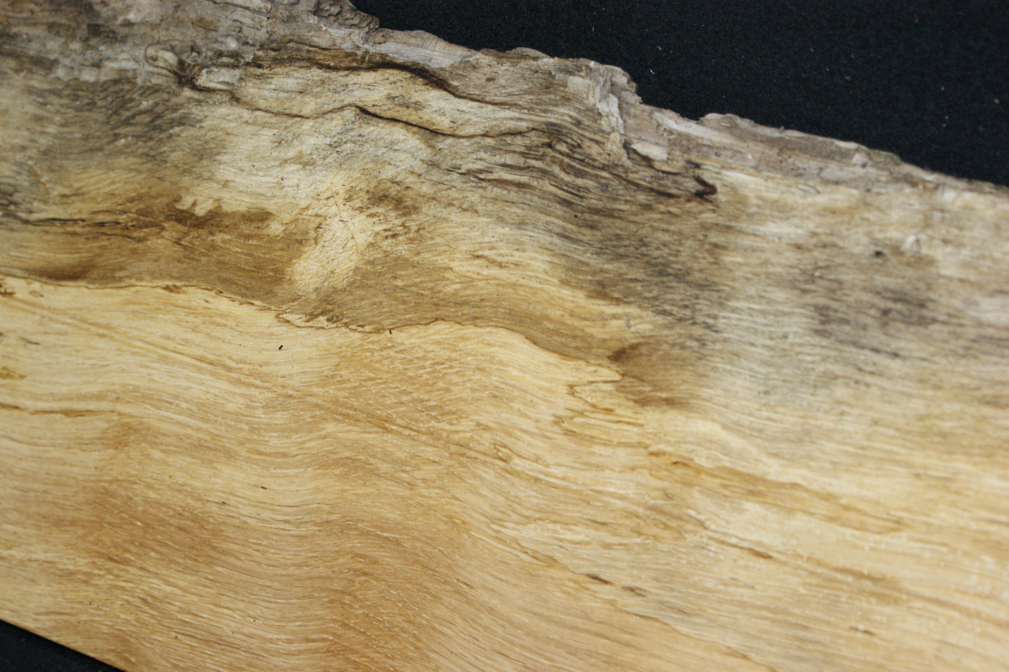 (98) SPALTED TURKEY OAK, 686 L x 265 W x 45 D mm RUSTIC HARDWOOD, CRAFTS, SHELVING