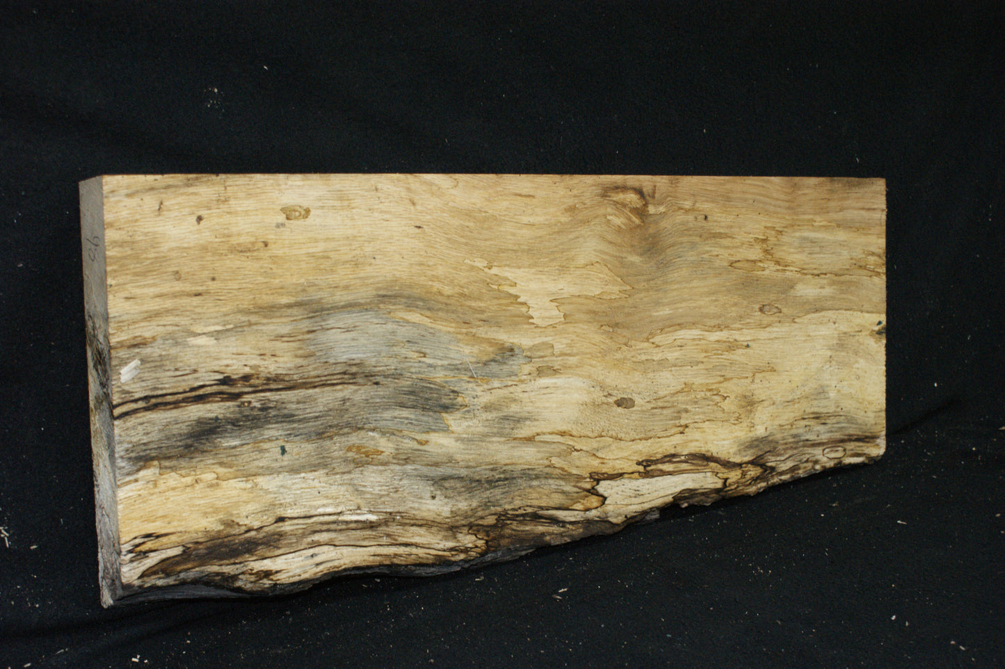 (98) SPALTED TURKEY OAK, 686 L x 265 W x 45 D mm RUSTIC HARDWOOD, CRAFTS, SHELVING