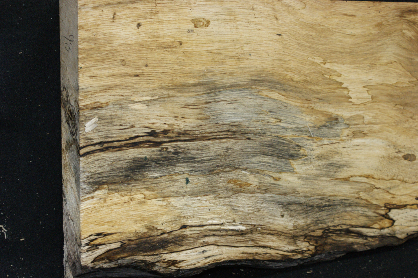 (98) SPALTED TURKEY OAK, 686 L x 265 W x 45 D mm RUSTIC HARDWOOD, CRAFTS, SHELVING