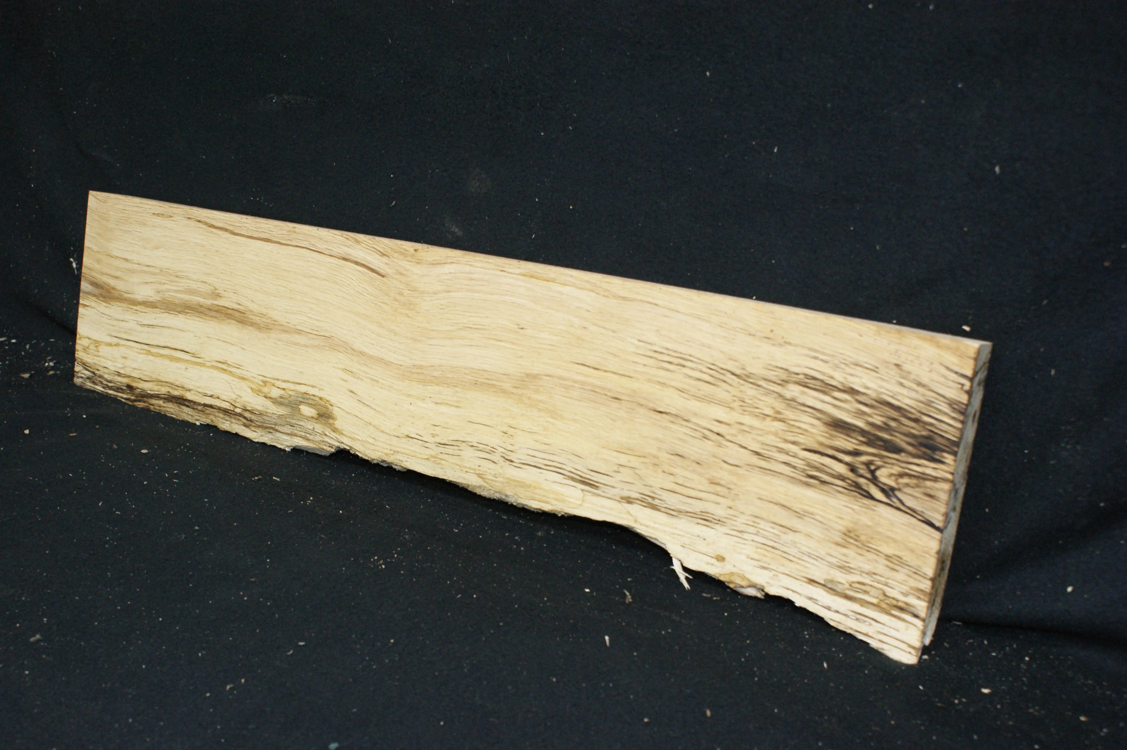 (100) SPALTED TURKEY OAK, 730 L x 187 W x 45 D mm RUSTIC HARDWOOD, CRAFTS, SHELVING oak & burr oak