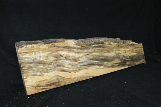 (101) SPALTED TURKEY OAK, 996 L x 275 W x 45 D mm RUSTIC HARDWOOD, CRAFTS, SHELVING