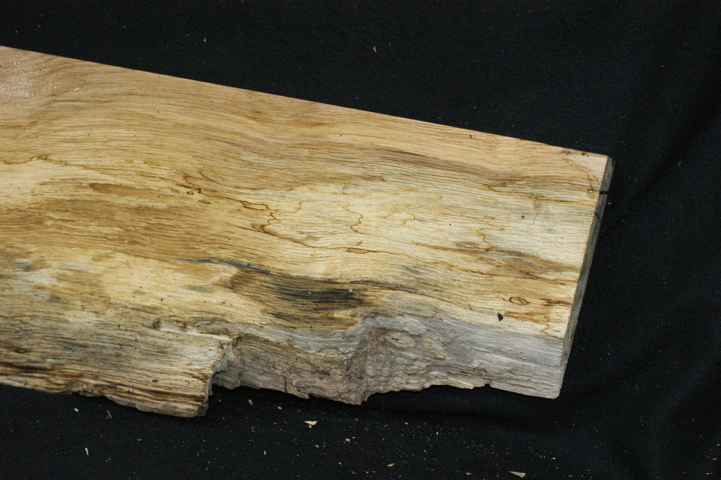 (101) SPALTED TURKEY OAK, 996 L x 275 W x 45 D mm RUSTIC HARDWOOD, CRAFTS, SHELVING