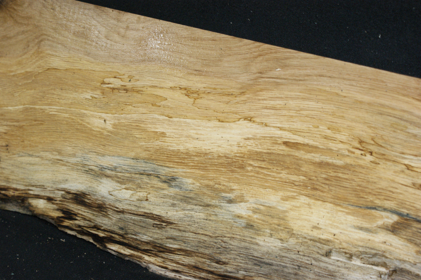 (101) SPALTED TURKEY OAK, 996 L x 275 W x 45 D mm RUSTIC HARDWOOD, CRAFTS, SHELVING