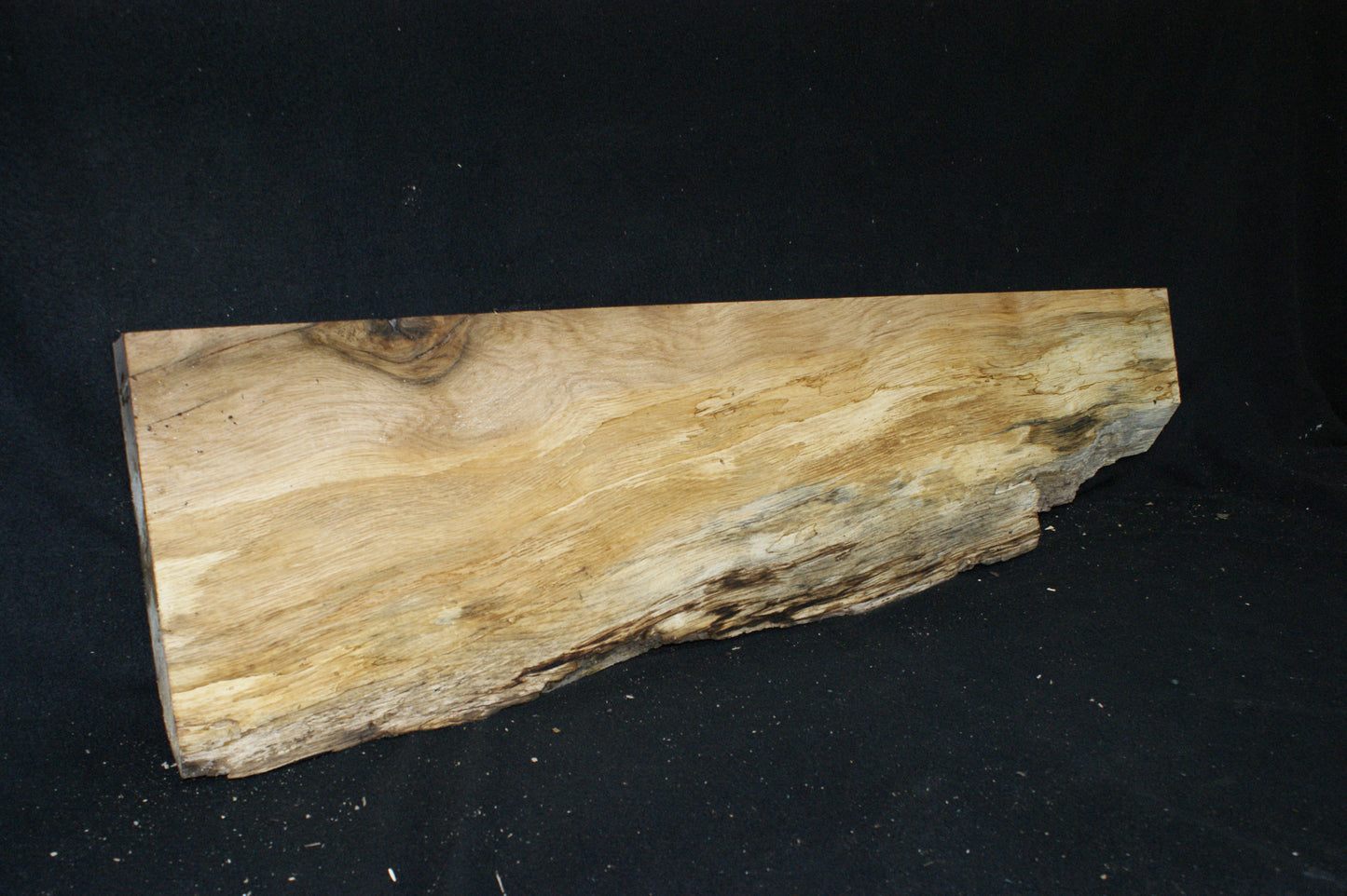 (101) SPALTED TURKEY OAK, 996 L x 275 W x 45 D mm RUSTIC HARDWOOD, CRAFTS, SHELVING