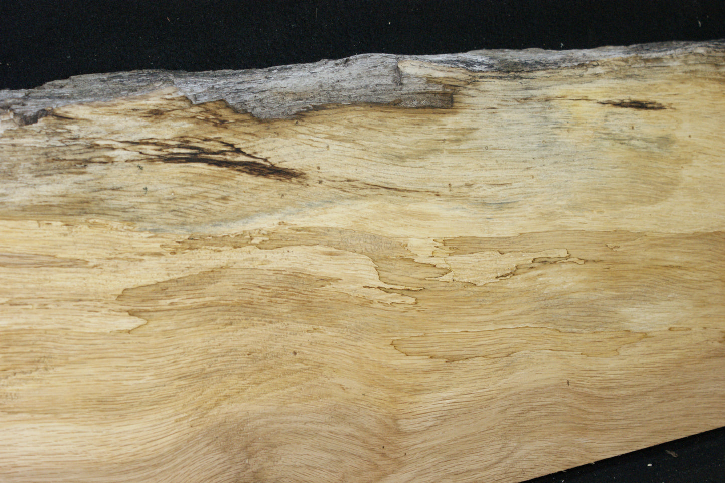 (102) SPALTED TURKEY OAK, 1015 L x 288 W x 45 D mm RUSTIC HARDWOOD, CRAFTS, SHELVING