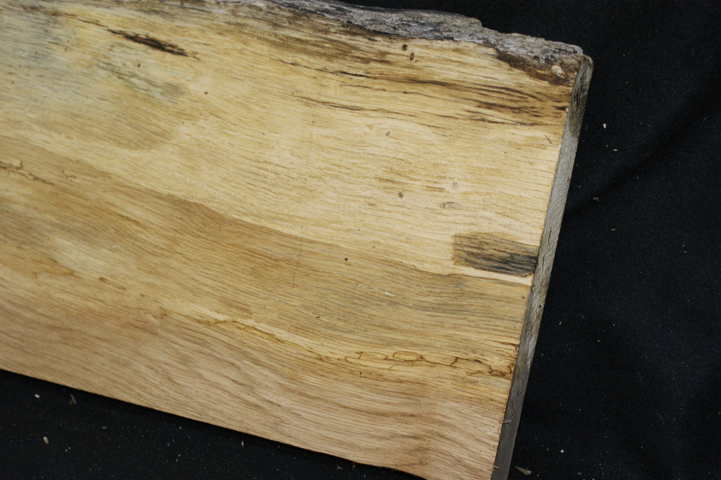 (102) SPALTED TURKEY OAK, 1015 L x 288 W x 45 D mm RUSTIC HARDWOOD, CRAFTS, SHELVING