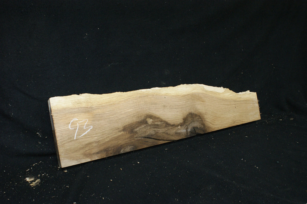 (93) SPALTED TURKEY OAK, 765 L x 182 W x 45 D mm RUSTIC HARDWOOD, CRAFTS, SHELVING Oak & Burr Oak
