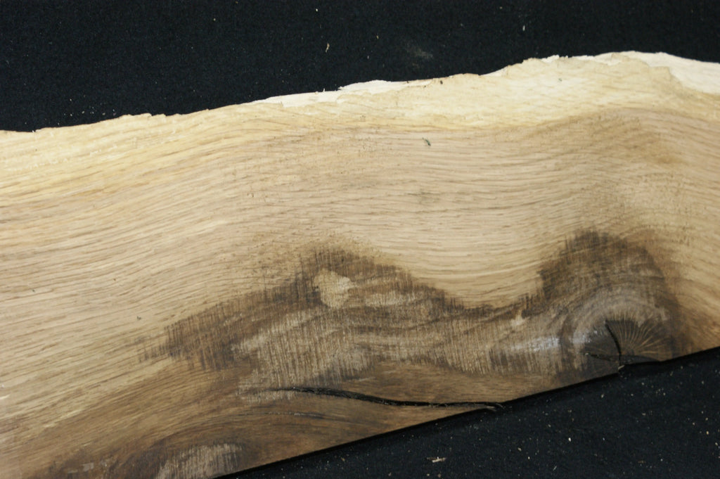 (93) SPALTED TURKEY OAK, 765 L x 182 W x 45 D mm RUSTIC HARDWOOD, CRAFTS, SHELVING Oak & Burr Oak