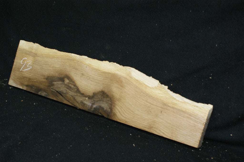 (93) SPALTED TURKEY OAK, 765 L x 182 W x 45 D mm RUSTIC HARDWOOD, CRAFTS, SHELVING Oak & Burr Oak