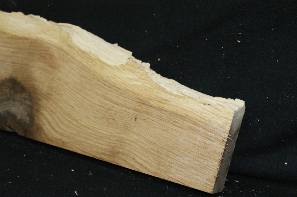 (93) SPALTED TURKEY OAK, 765 L x 182 W x 45 D mm RUSTIC HARDWOOD, CRAFTS, SHELVING Oak & Burr Oak