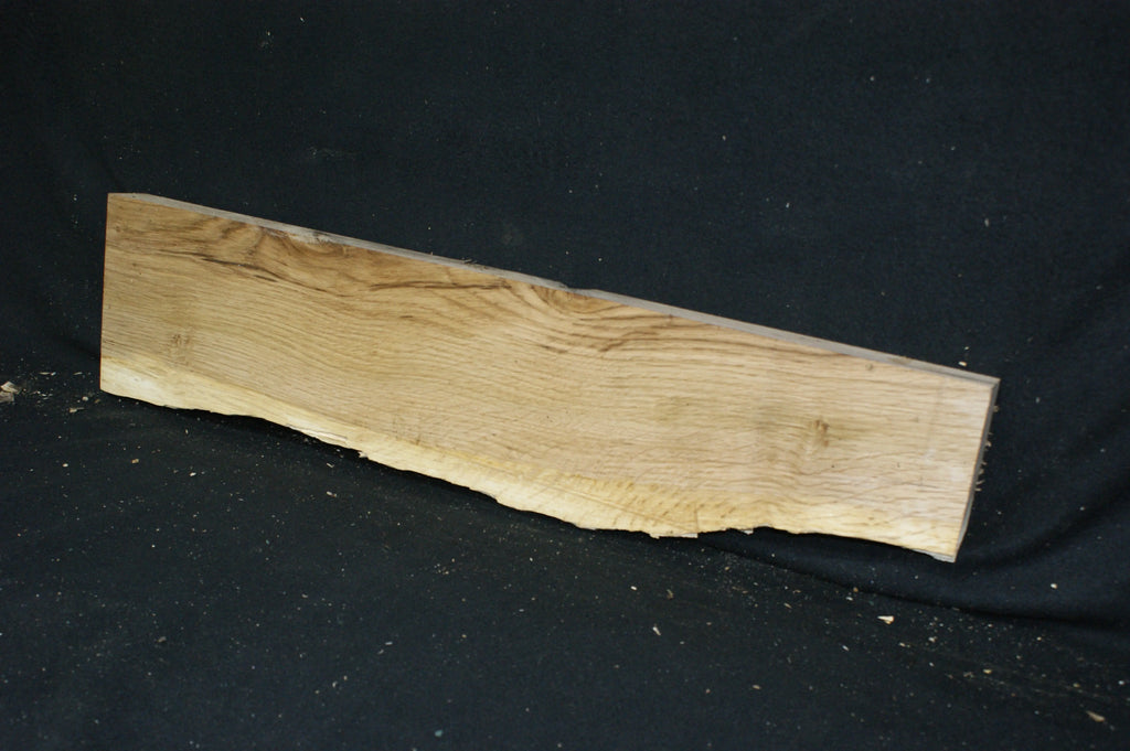 (93) SPALTED TURKEY OAK, 765 L x 182 W x 45 D mm RUSTIC HARDWOOD, CRAFTS, SHELVING Oak & Burr Oak