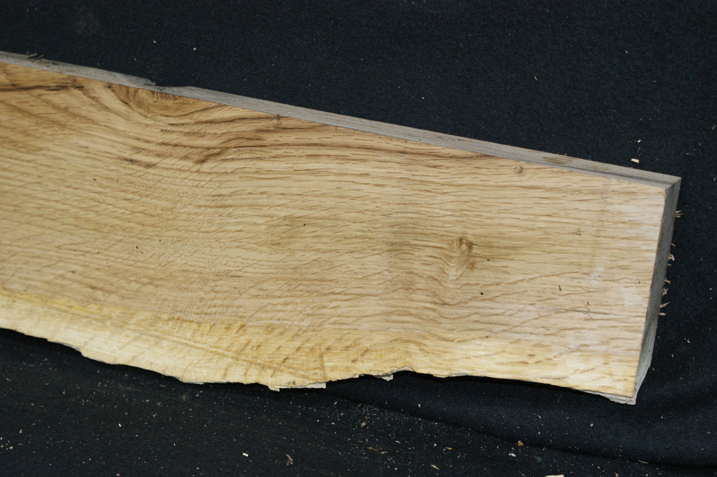 (93) SPALTED TURKEY OAK, 765 L x 182 W x 45 D mm RUSTIC HARDWOOD, CRAFTS, SHELVING