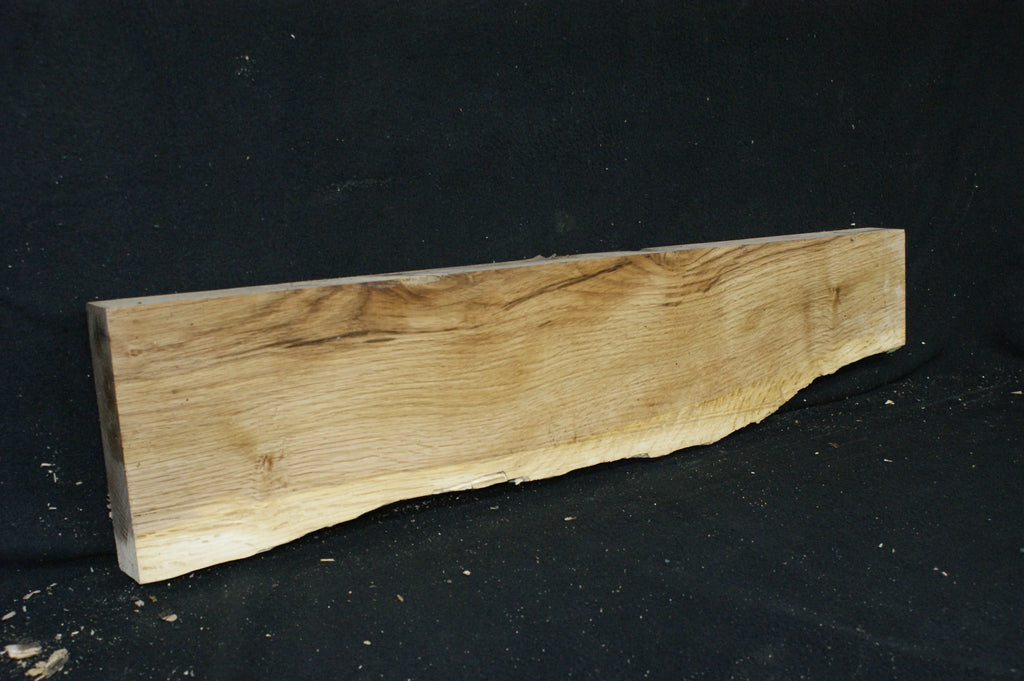 (93) SPALTED TURKEY OAK, 765 L x 182 W x 45 D mm RUSTIC HARDWOOD, CRAFTS, SHELVING Oak & Burr Oak