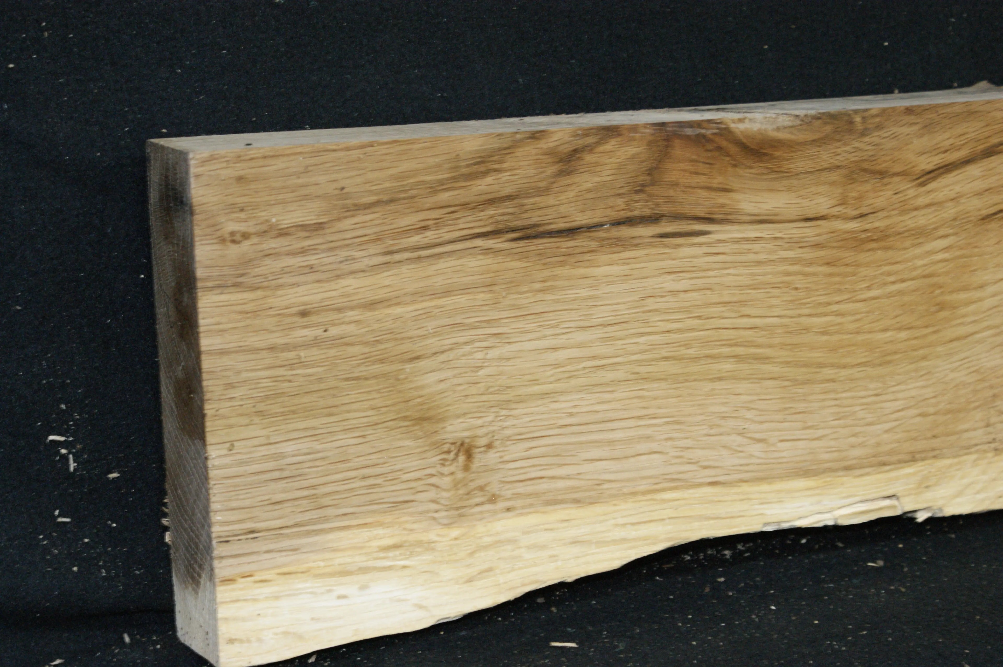 (93) SPALTED TURKEY OAK, 765 L x 182 W x 45 D mm RUSTIC HARDWOOD, CRAFTS, SHELVING Oak & Burr Oak