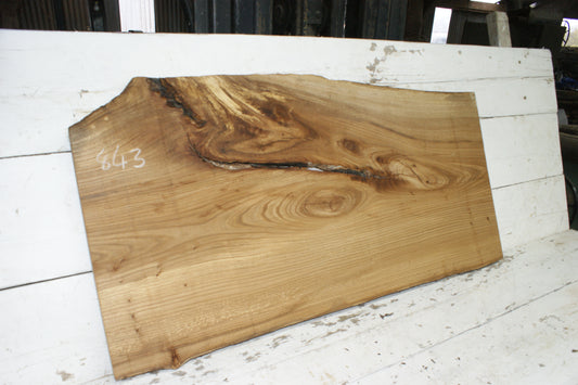 Elm, hard wood plank, slab, 1092 L x 545 W x 22 D mm    (843)