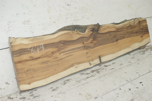 English Yew rustic hardwood 917 L x 242 W x 37 D (mm)      (848)