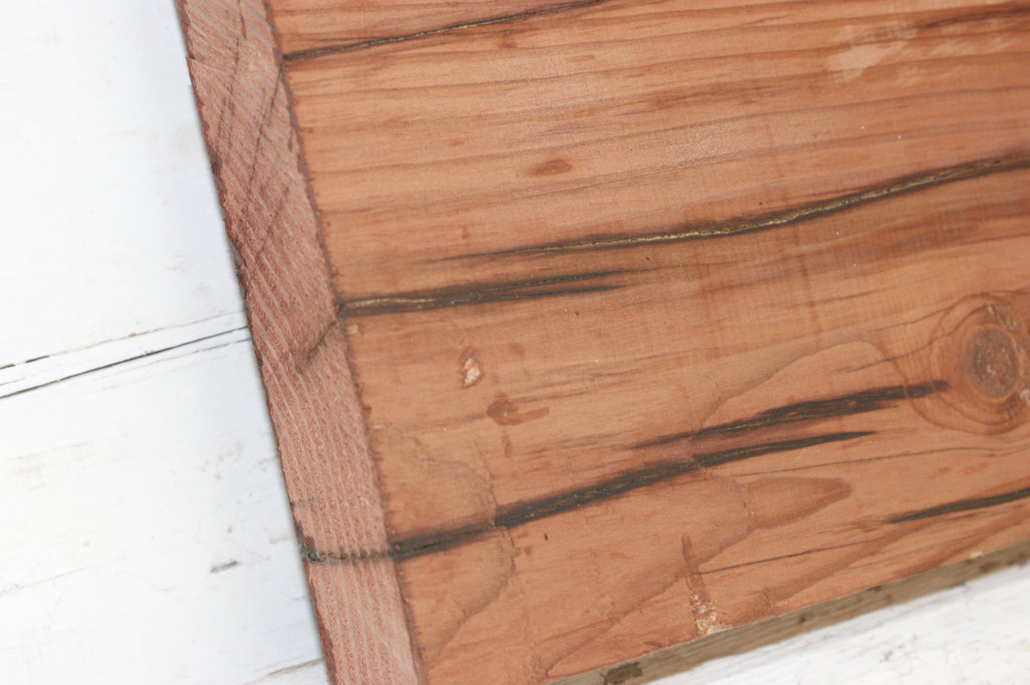 WIDE, RED CEDAR PLANK, BOARD.  1425 L x 463 W x 47 D (mm)  (927)