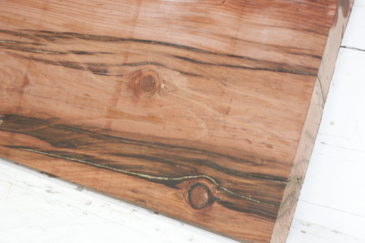 WIDE, RED CEDAR PLANK, BOARD.  1425 L x 463 W x 47 D (mm)  (927)