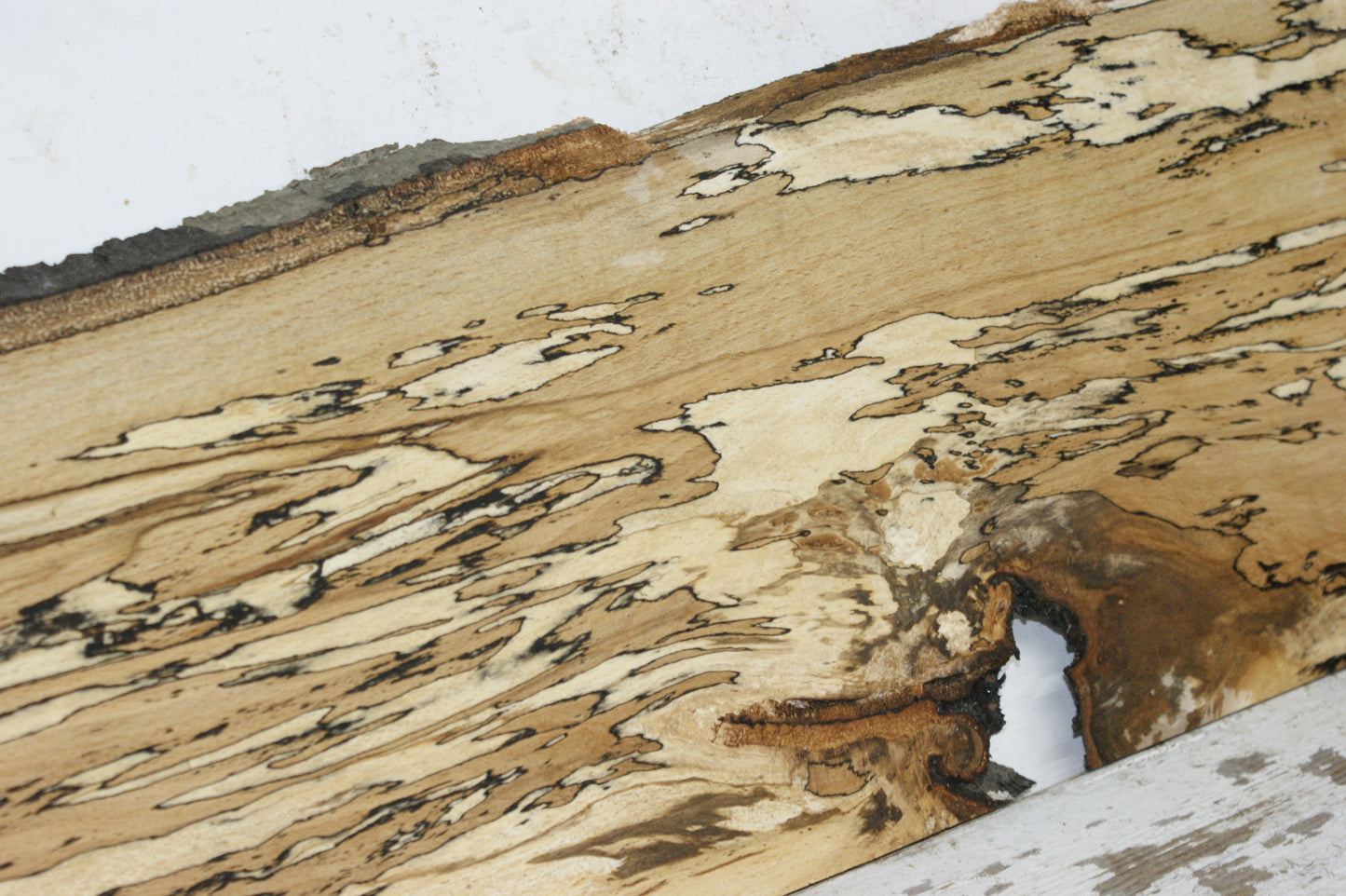 Spalted beech tone wood, craft wood 1177 L x 260 W x 15 D (mm)    (929)