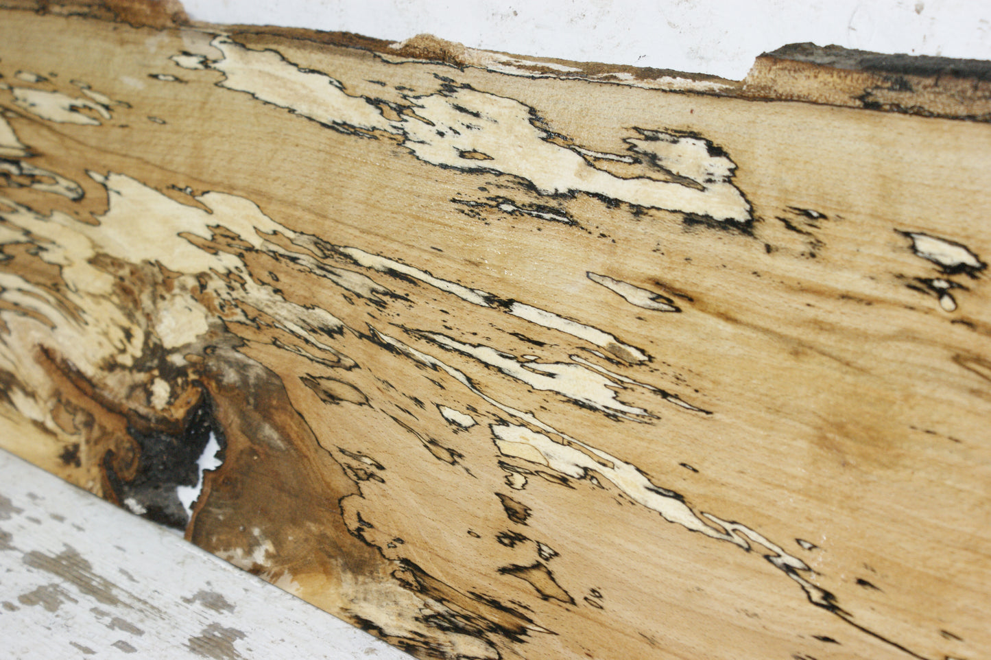 Spalted beech tone wood, craft wood 1177 L x 260 W x 15 D (mm)    (929)