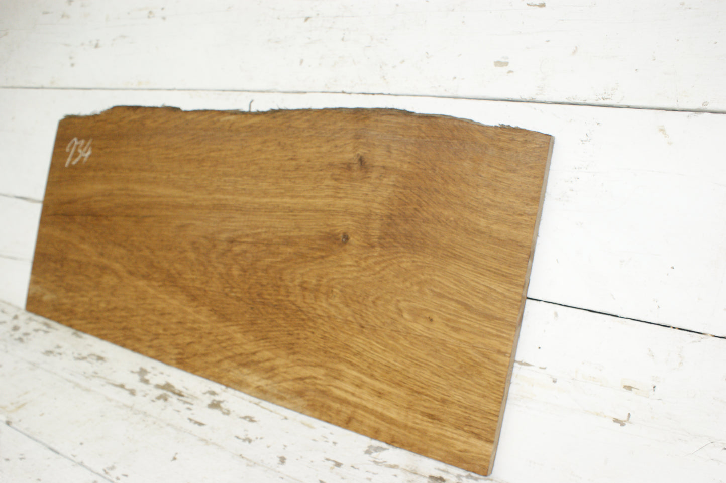 BROWN OAK HARDWOOD PLANK, CRAFTS, SHELVING  903 L x 393 W x 18 D mm (934)