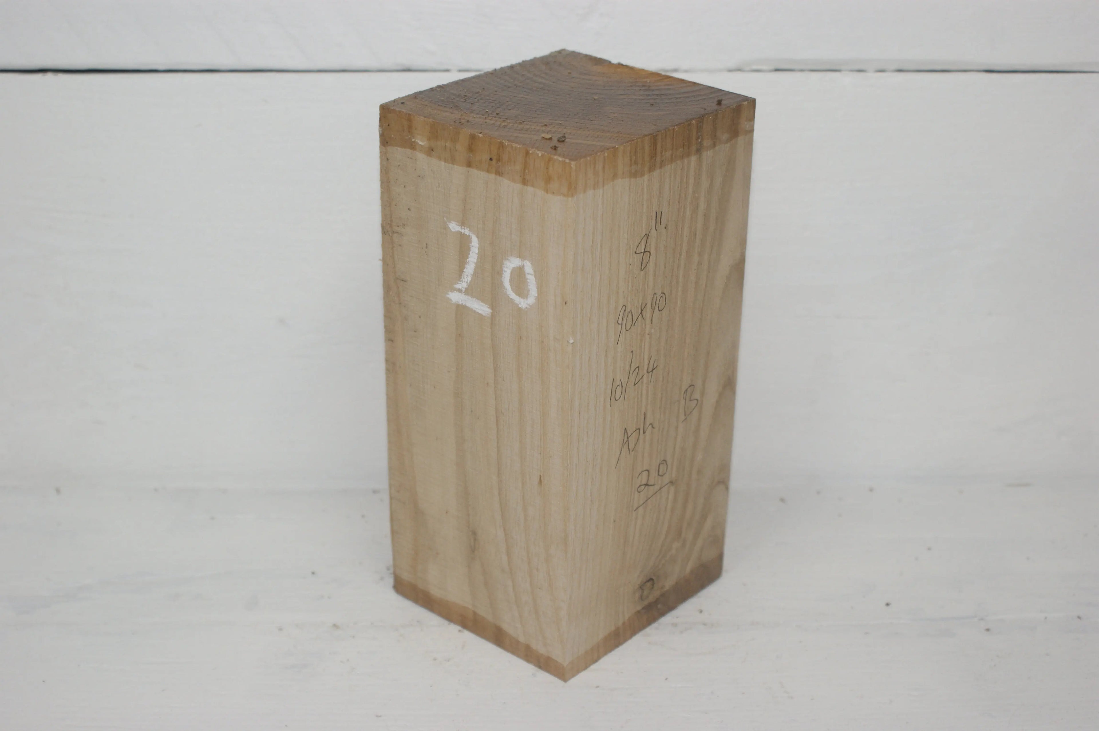 Ash 204 x 90 mm B Grade wood turning blank  (020) Wood Turning Blanks A, B & C Grade