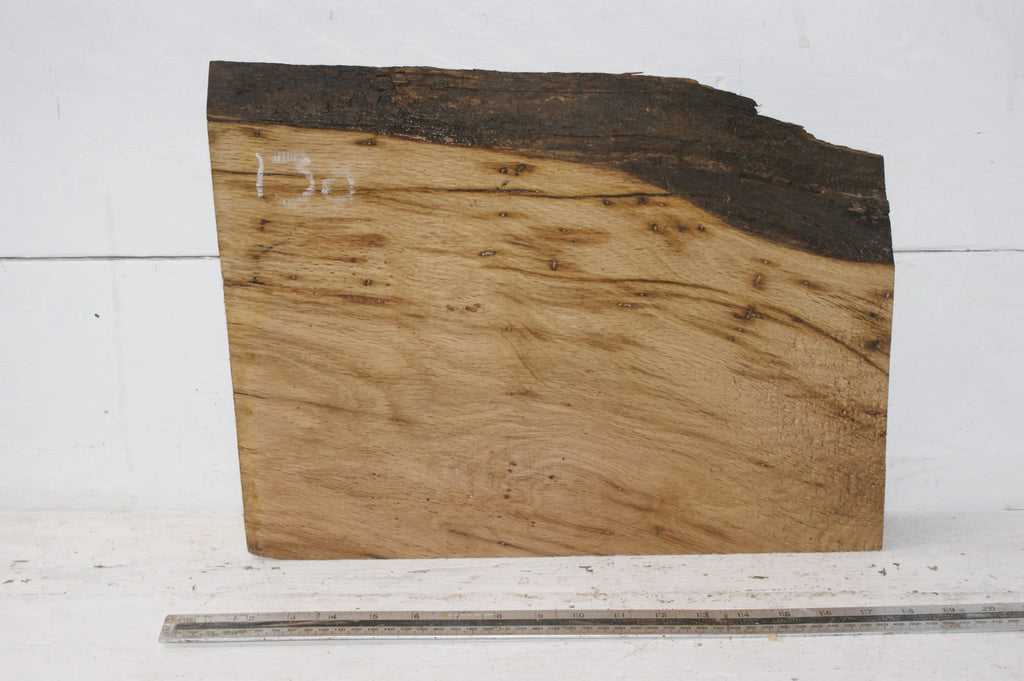 Oak   415 L x 330-260 W x 47 D mm (130) Oak & Burr Oak