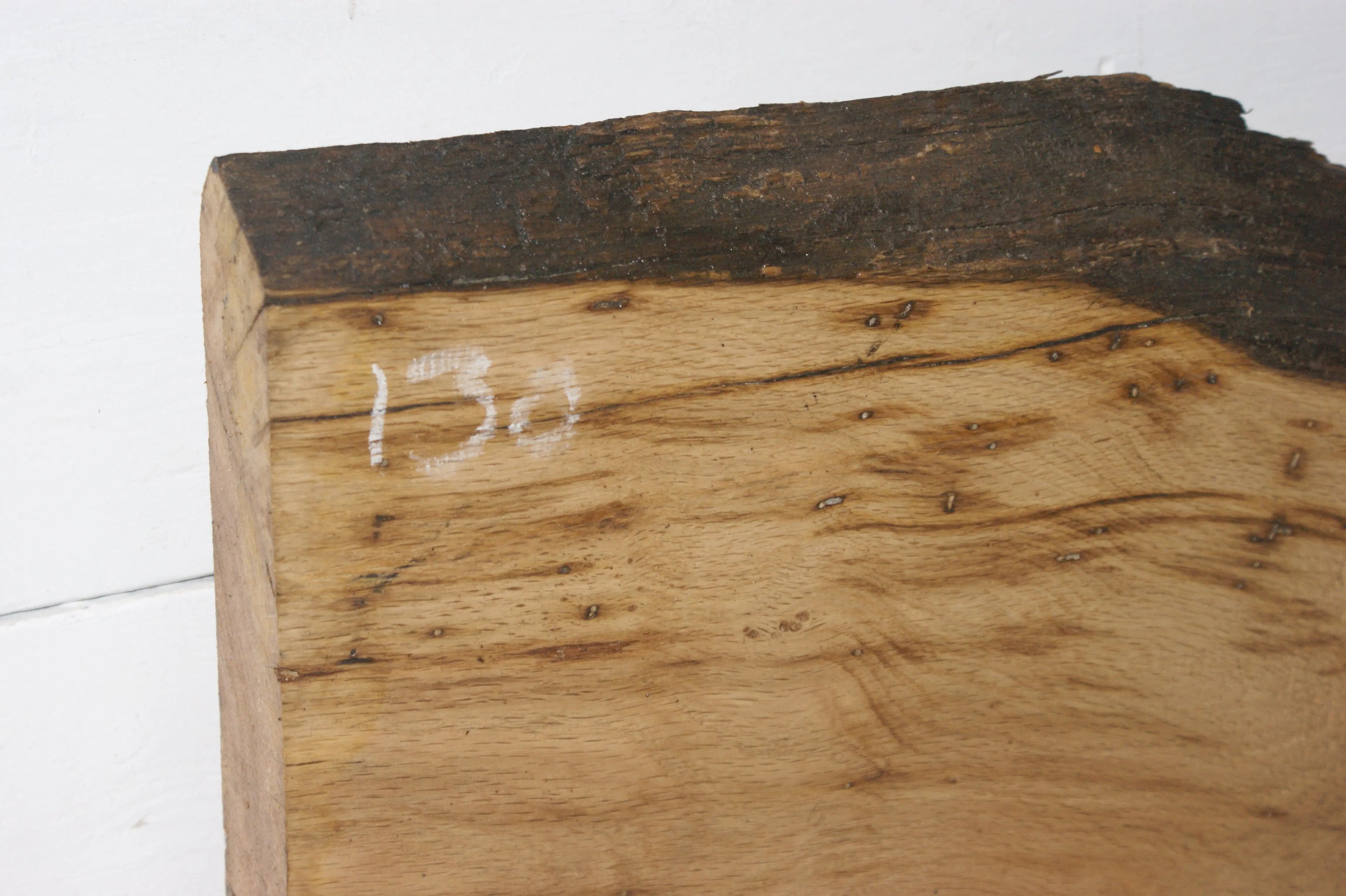 Oak   415 L x 330-260 W x 47 D mm (130) Oak & Burr Oak