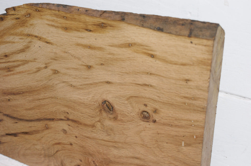 Oak   415 L x 330-260 W x 47 D mm (130) Oak & Burr Oak