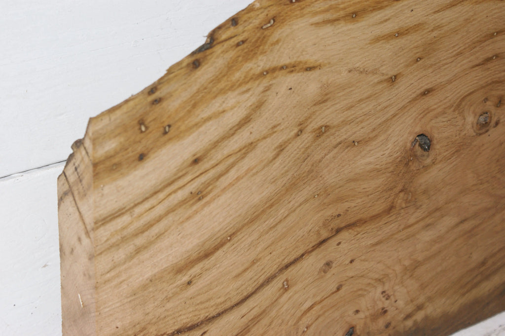 Oak   415 L x 330-260 W x 47 D mm (130) Oak & Burr Oak