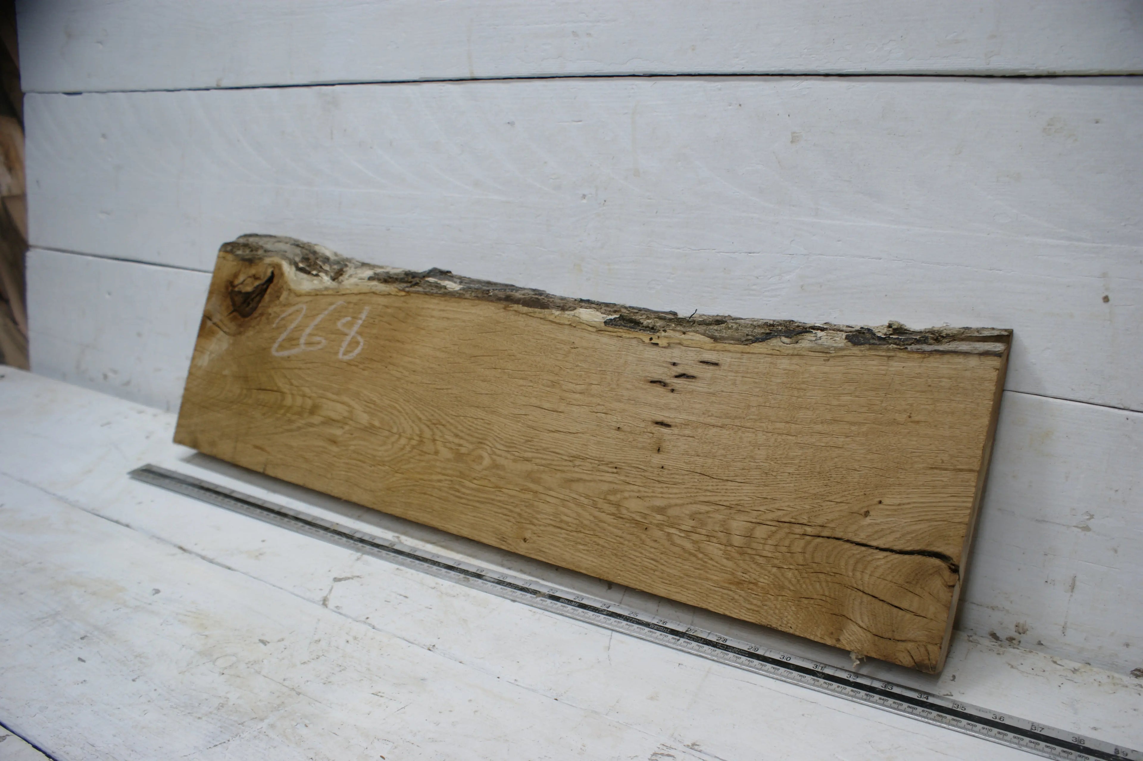 Oak, 852 L x 264 - 228 W x 44 D (mm) plank, hardwood timber  (268) Oak & Burr Oak