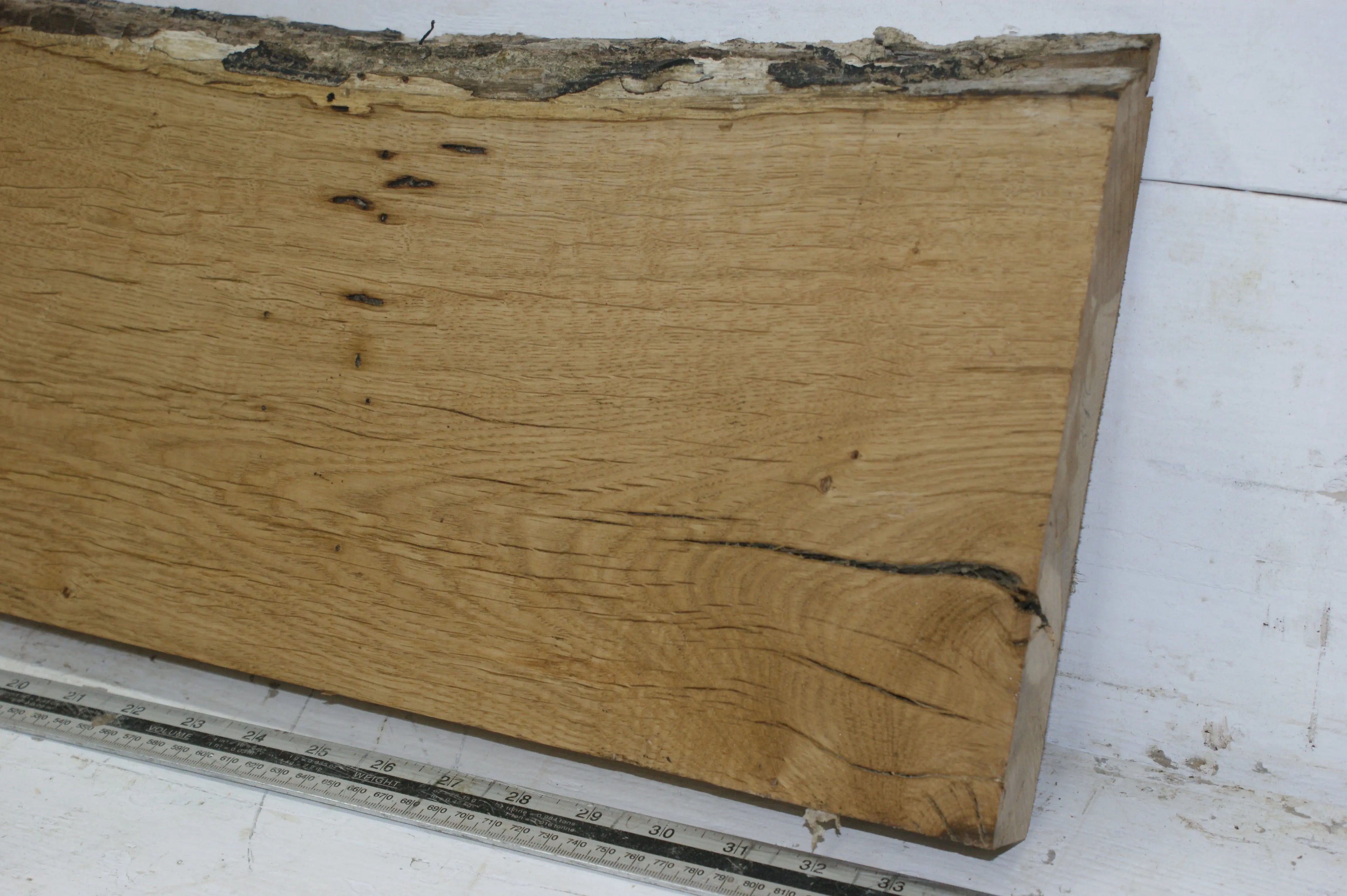 Oak, 852 L x 264 - 228 W x 44 D (mm) plank, hardwood timber  (268) Oak & Burr Oak