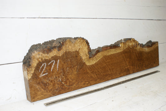 Burr Brown Oak, 1191 L x 300 - 193 W x 58 D (mm) plank, hardwood timber  (271)