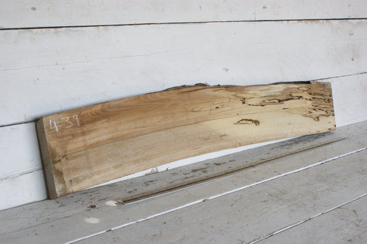 (439) SPALTED BEECH, HARDWOOD 1181 L x 205 - 179 W x 39 D (mm)