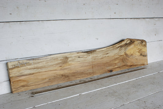 (447) SPALTED BEECH, HARDWOOD 1212 L x 245 - 181 W x 39 D (mm)