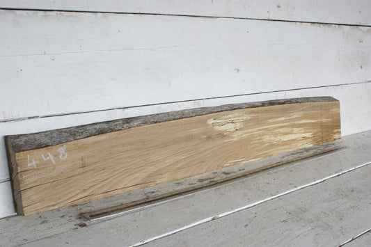(448) SPALTED BEECH, HARDWOOD 1188 L x 169 - 156 W x 38 D (mm)