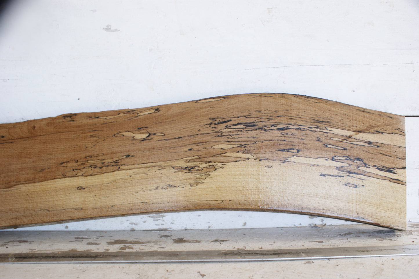 (457) SPALTED BEECH, HARDWOOD 950 L x 196 - 156 W x 37 D (mm)