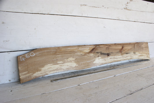 (460) SPALTED BEECH, HARDWOOD 1305 L x 200 - 160 W x 37 D (mm)