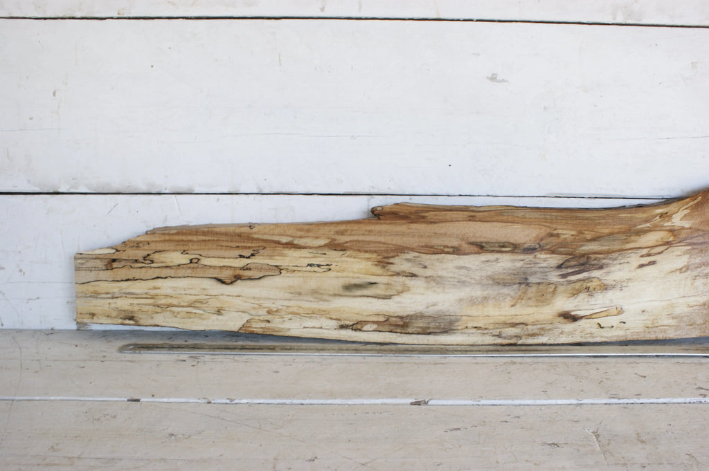(463) SPALTED BEECH, HARDWOOD 1157 L x 202 - 91 W x 37 D (mm) SPALTED BEECH