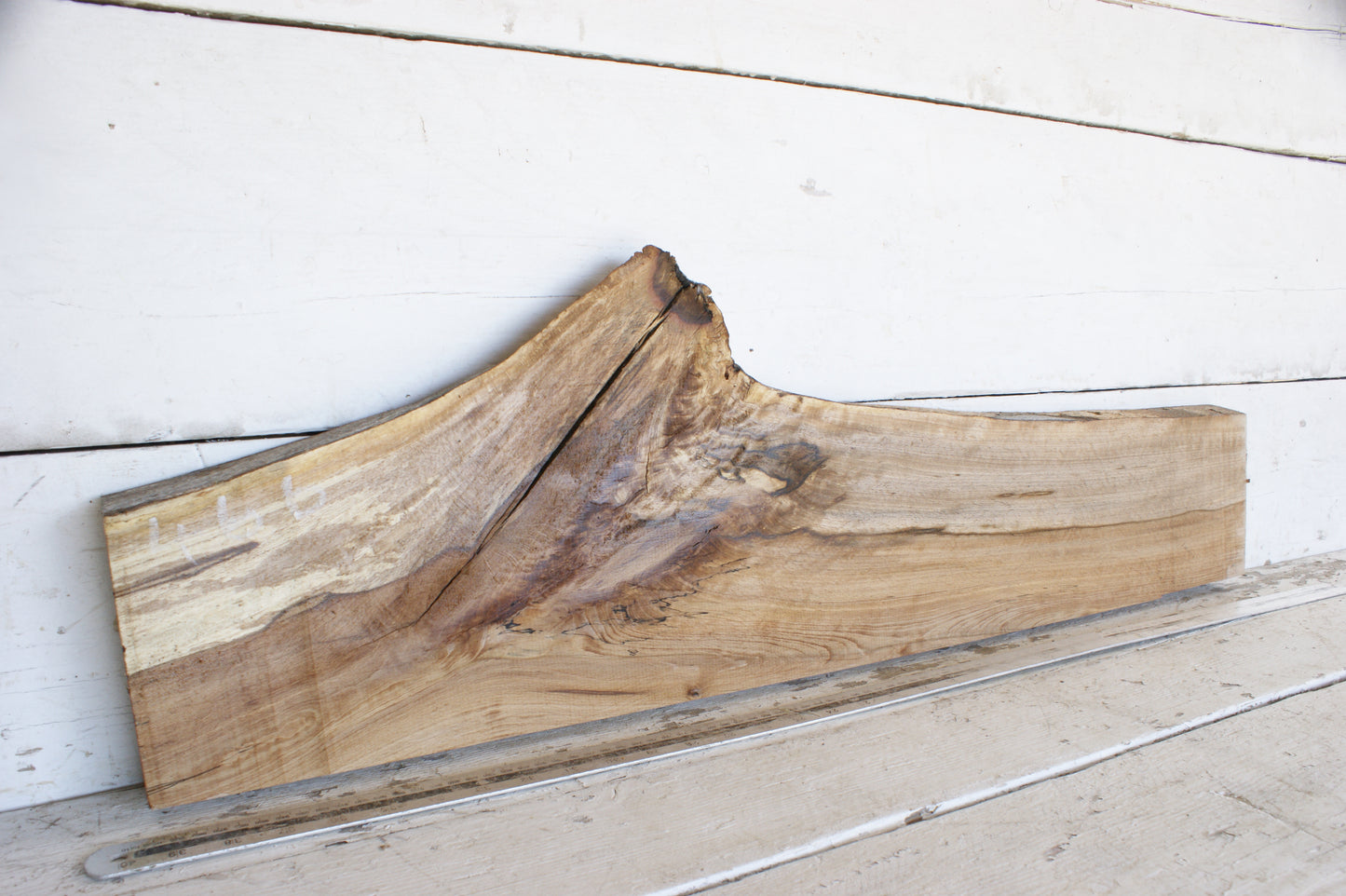 (466) SPALTED BEECH, HARDWOOD 925 L x 226 - 161 W x 37 D (mm)