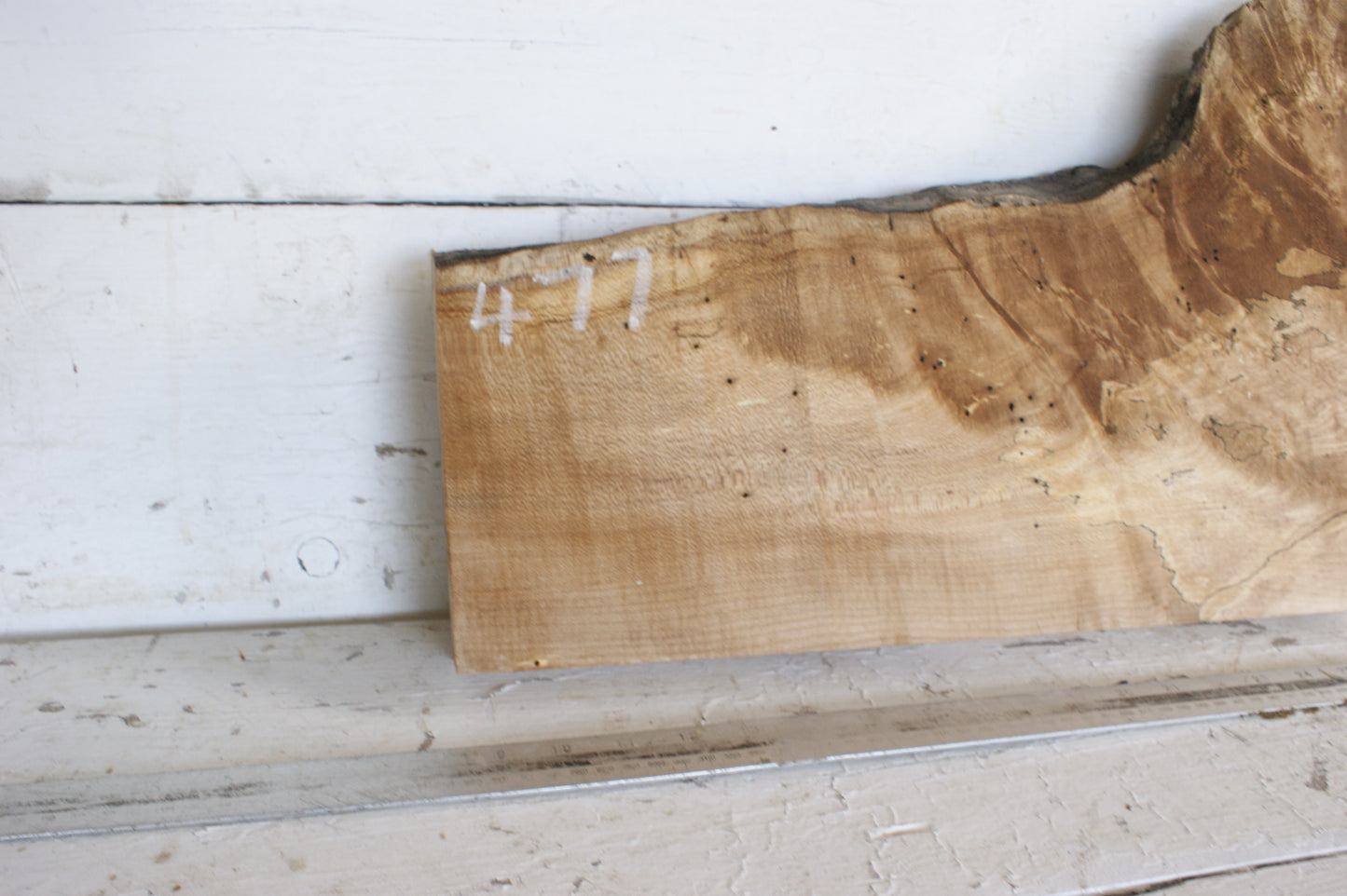 Spalted Sycamore 482 L x 300 - 179 W x 48 D (mm) (477)