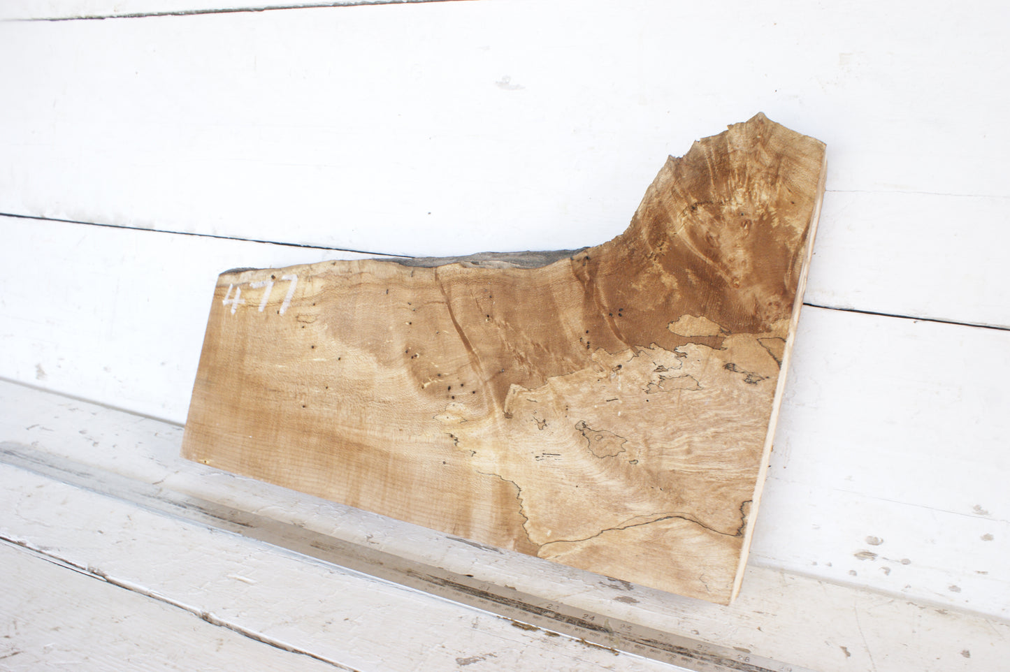 Spalted Sycamore 482 L x 300 - 179 W x 48 D (mm) (477)